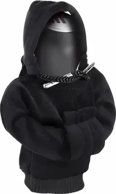 Produktbild von Auto Schalthebel Hoodie Schaltknauf Abdeckung Pullover Überzug Mini Deko Gag, Farbe:Schwarz