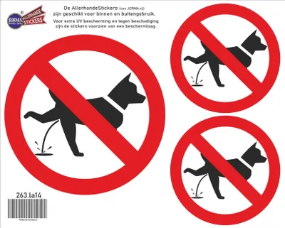 Produktbild von Hunde nicht urinieren aufkleber