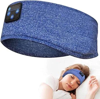 Productafbeelding van Slaapkoptelefoon Bluetooth - Hoofdband - Slaapband - Blauw - Zacht