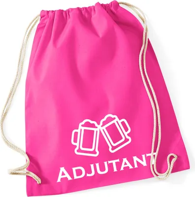 Produktbild von Huuraa Turnbeutel Adjutant Schützenfest 12 Liter Fuchsia Baumwolle Rucksack Geschenkidee