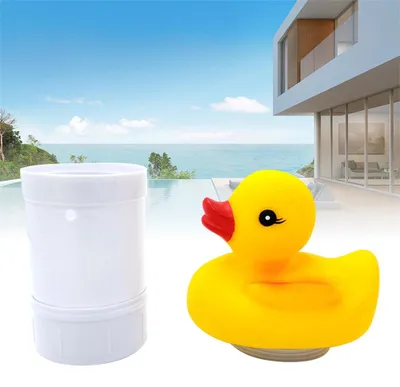 Produktbild von Poolreiniger, automatischer schwimmender Chlorspender in Entenform für Spa