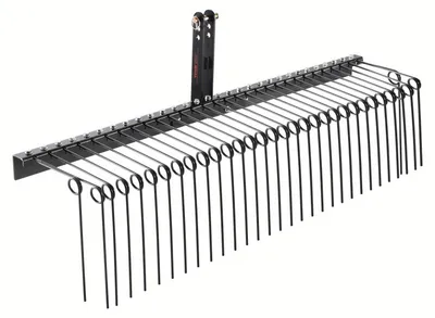 Productafbeelding van Grasmaaier Hark - Bladhark - Tuinhark - Afkrabber - Grasbeluchter - 183 cm Werkbreedte - 32 Stalen Tanden