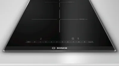 Obrázek produktu pro Bosch PIB375FB1E, Černá, Nerezová ocel, Vestavěné, Indukční varná deska se zónami, Sklokeramický, 2 zóna/zón, 2 zóna/zón