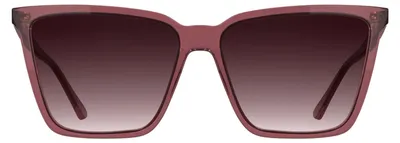 Zdjęcie produktu dla Okulary przeciwsłoneczne damskie Calvin Klein CK26506S - przezroczysty odcień bordo z gradientowym filtrem