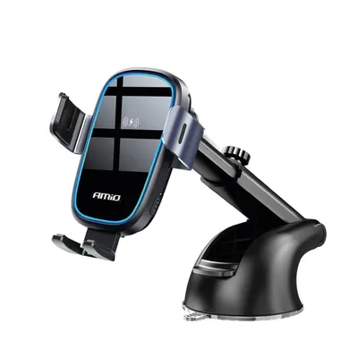 Obrázek produktu pro Držák do auta pro TELEFON na čelní sklo, kokpit, palubní desku, indukční nabíječka 15W