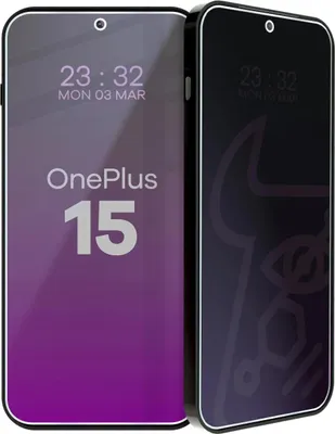 Produktbild von Hybridglas mit Privatschutzfilter für OnePlus 15, Bizon Glass Mule Shadow, Matt