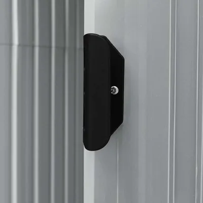 Image de vidaXL Abri de jardin avec étagère Gris 205x130x183 cm Fer