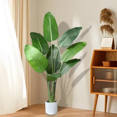 Image de Palmier artificiel de 120 cm de haut, décoration en plastique