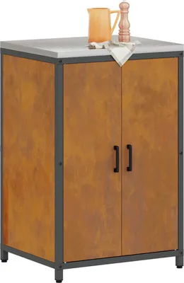 Zdjęcie produktu dla vidaXL Półka kuchenna HATTEM, postarzana, 60 x 50 x 92 cm, stal