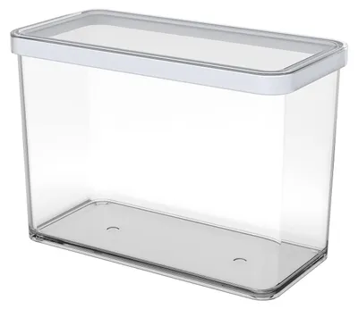 Produktbild von Rotho Loft Vorratsdose mit Deckel 2,1 L für Lebensmittel transparent weiß