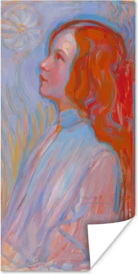 Produktbild von MuchoWow® Poster Hingabe - Piet Mondrian 20x40 cm - Plakat - Foto