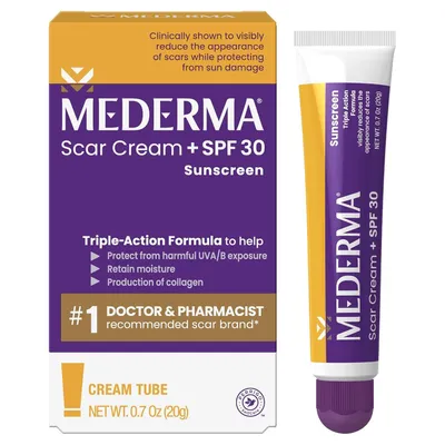 Produktbild von Mederma Advanced Scar Cream Plus SPF 30, 0.7 Ounce, 20 grams - Mederma Advanced Narbencreme mit LSF 30, 20 g (0,7 oz)
