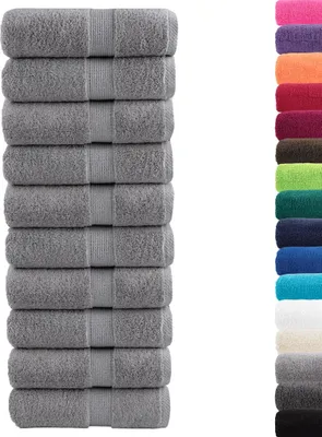 Obrázek produktu pro vidaXL Prémiové utěrky SOLUND, 10 ks, šedé, 30 x 30 cm, 600 g/m²