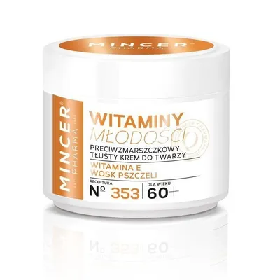 Immagine prodotto di Mincer Pharma Vitamine della Giovinezza 60+ Crema viso grassa antirughe n. 353, 50ml
