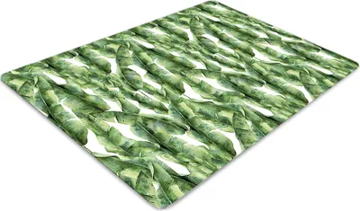 Obrázok produktu pre Podlahová ochranná podložka - Ochranná podložka pod stoličku - Podlahová podložka - 100x70 cm - Prírodné listy