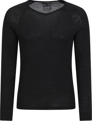Image de Mountain Warehouse - Couche de Base Haut Col en V pour Homme MW1213 (XXS) (Noir)