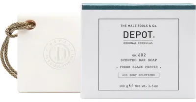 Obrázek produktu pro Depot 600 Body Solutions, č. 602, Botanický komplex, Čisticí sprchový gel, vůně čerstvě mletého černého pepře, vonné mýdlo, kořenité tóny, 100 g