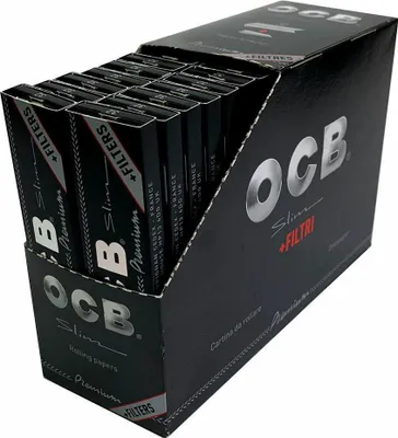 Immagine prodotto di Ocb Schwarz Premium Long Slim + filtri, 32 pezzi