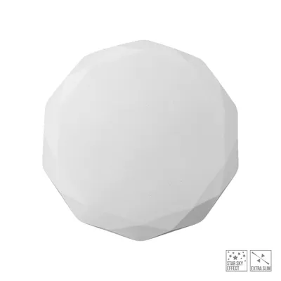 Productafbeelding van LED-plafondlamp IRIDIO, 24W, 4000K, acryl, wit, diameter 34 cm, hoogte 6,8 cm