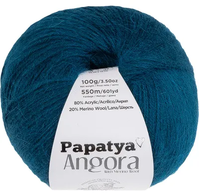 Obrázok produktu pre ANGORA MERINO - 100g / 550 m - Tyrkysová