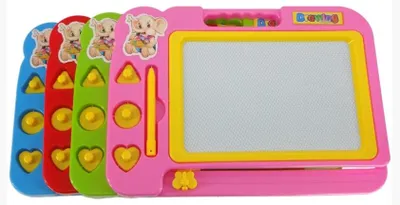 Produktbild von Magnetisches Zeichenbrett Kinder Maltafel Grau