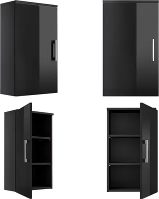 Produktbild von Hängeschrank RIMAO-100 Hochglanz anthrazit, B x H x T ca.:  40 x 68 x 20 cm