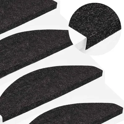Produktbild von vidaXL Stufenmatten Selbstklebend 30 Stk. Anthrazit 65x22,5x3,5 cm