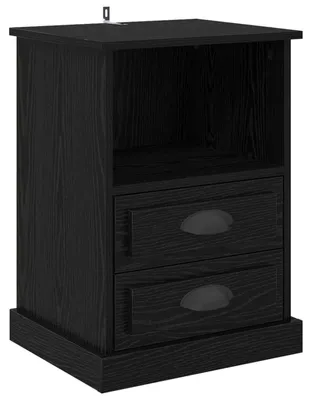 Image de Cabinet de chevet Chêne noir 36 x 43 x 60 cm Bois d'ingénierie