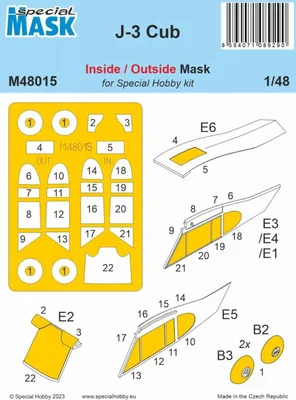 Produktbild von J-3 Cub MASK / 1:48