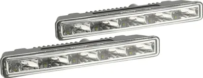 Imagen del producto de Compass 33550 - Lámparas diurnas LED (DRL) de 5 LEDs de alta potencia, 12/24V