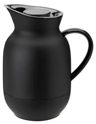 Obrázok produktu pre Stelton Amphora vákuová kanvica na kávu, kanvica na kávu so sklenenou vložkou, termo kanvica, plast, Soft Black, 1 liter, 221-1