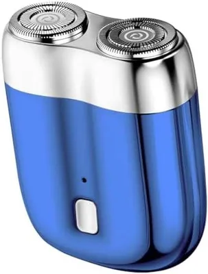 Immagine prodotto di Rasoi elettrico da uomo, portatile, design magnetico, impermeabile IPX6, caricatore USB-C, verniciato rosso, lama in acciaio, rasoio da viaggio, universale