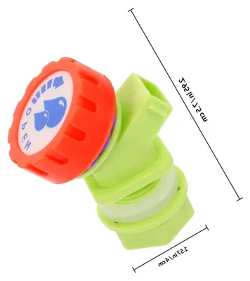 Produktbild von Kunststoff-Wasserhahn für 5-Gallonen-Wasserkanister mit Durchflusskontrolle in Grün