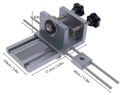 Productafbeelding van Boorgids, precisiegereedschap, duurzame constructie, zilver