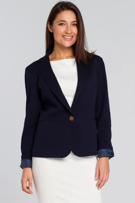 Productafbeelding van Stylove damesblazer, model Helainete S154, marineblauw, maat XL
