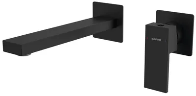Produktbild von Sapho CUBEMIX Unterputz-Waschtischarmatur 2-Loche, Schwarz matt