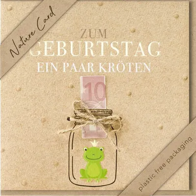 Produktbild von BSB 69-4022-2 Glückwunschkarte Geldgeschenk Nature Card - inkl. Umschlag