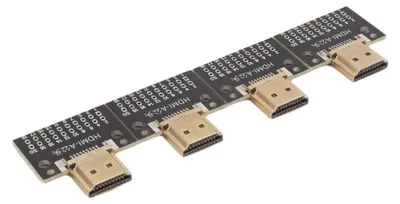 HDMI-Testplatinen-Set, 2 Stück, männlich/weiblich, schwarz