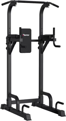Imagen del producto de Torre de ejercicios – Barra de dominadas – Estación de fondos – Estación de fuerza – Gimnasio doméstico multifuncional – 9 niveles de altura ajustables – Capacidad de carga de 300 kg – Color