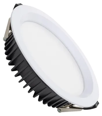 Produktbild von LED Downlight Einbaustrahler 40W Rund AERO CCT 130lm/W Mikroprismatisch Ausschnitt Ø 200 mm 3000K - 4000K - 6000K Wählbar (Warm-Neutral-Kalt)
