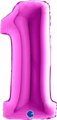 Immagine prodotto di Pallone gonfiabile numero 1 viola 102cm extra large
