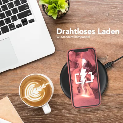 Produktbild von EAZY CASE - TPU Hülle für Apple iPhone 12, TPU Case stoßfeste Handyhülle, weiches Cover mit Kameraschutz, Silikonhülle in Rot