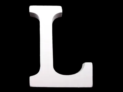 3D Holzbuchstabe L 8cm
