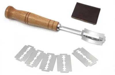 Obrázek produktu pro Nůž na bagety a pečivo s 5 ostrými čepelemi pro krájení baget nebo rohlíků