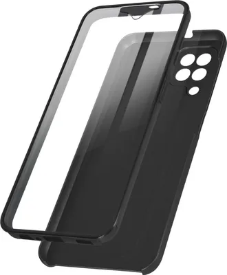 Zdjęcie produktu dla Avizar, miękka osłona z przodu i twarda z tyłu do Galaxy A22, czarna