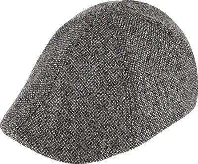 Fiebig 6-Panel Cap Wolllmix gemustert in grau