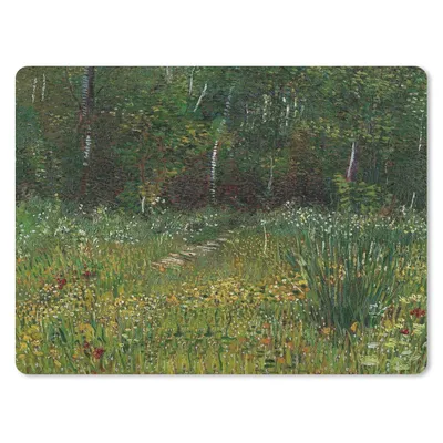 Produktbild von MuchoWow® Mauspad Mousepad Asnières - Vincent van Gogh 40x30 cm - Mousepads - Maus Mat - Pad - Mausunterlage - Anti Rutsch