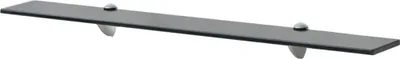 A single floating shelf with two supports, shown against a white background.