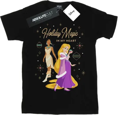 Produktbild von Disney - "Princess Holiday Magic In My Heart" T-Shirt für Damen BI42870 (XL) (Schwarz)