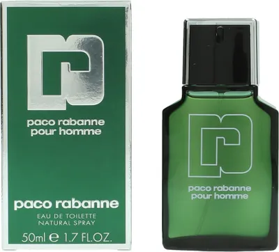 Produktbild von Rabanne Pour Homme, Frauen, 50 ml, Lavender,Thyme, Clove,Geranium, Eichenmoos, Tabak, Oakmoss,Tobacco